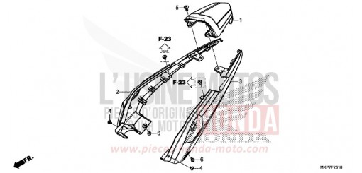 REAR COWL CB500XAN de 2022